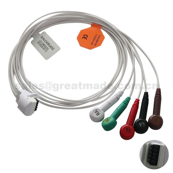 Koristite sa Mortara H3 Holter 5-lead Leadwires