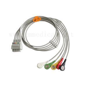 GE Marquette Multi-link Leadwire Set, 5-olovo, Snap, IEC, 29in (76cm) i VS 2PIN
