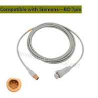 Siemens kompatibilni-BD IBPInvazivni adapterski kabel za pretvarač krvnog pritiska, Siemens 7pin-BD-7pin Jack.