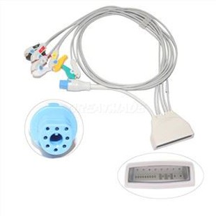 EKG 5-kabel za telemetriju hvatača elektrode plus Spo2 za HP MX40